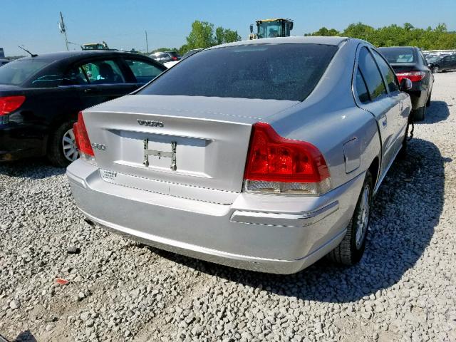 YV1RS612152446801 - 2005 VOLVO S60 SILVER photo 4