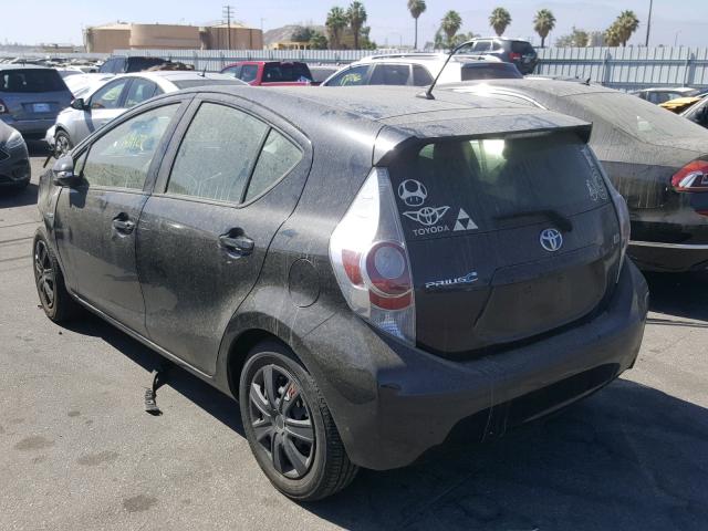 JTDKDTB36D1045126 - 2013 TOYOTA PRIUS C GRAY photo 3