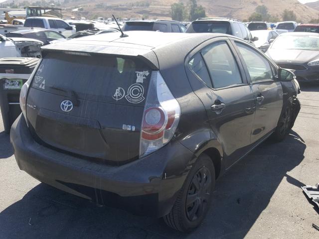 JTDKDTB36D1045126 - 2013 TOYOTA PRIUS C GRAY photo 4