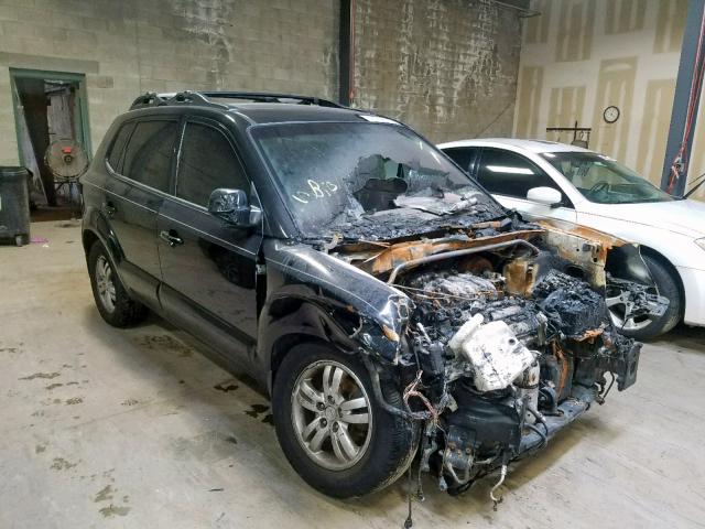 KM8JN72D07U644840 - 2007 HYUNDAI TUCSON SE BLACK photo 1