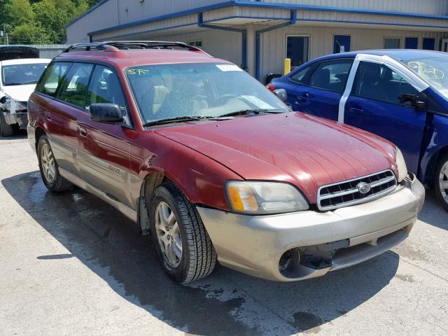 4S3BH675037644941 - 2003 SUBARU LEGACY OUT BURGUNDY photo 1