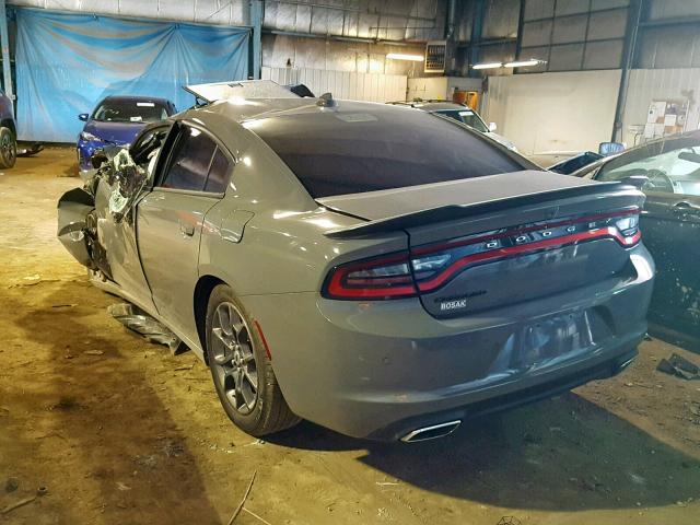 2C3CDXJG3JH198080 - 2018 DODGE CHARGER GT GRAY photo 3