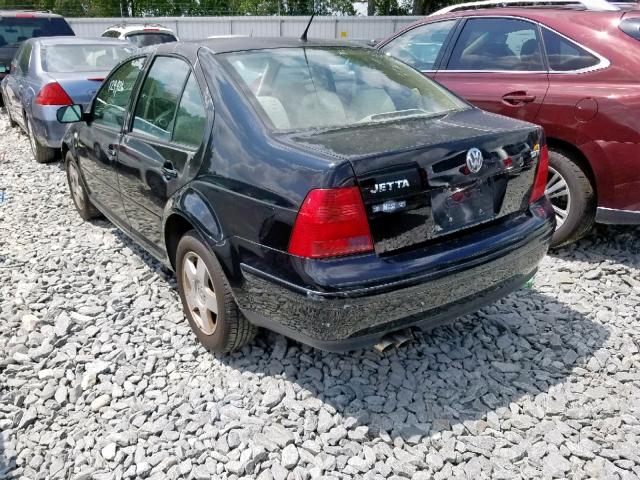 3VWSE69M92M134182 - 2002 VOLKSWAGEN JETTA GLS BLACK photo 3