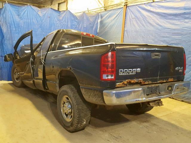 3D7KU28D44G177643 - 2004 DODGE RAM 2500 S 黑色 照片 3