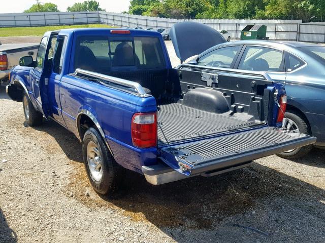 1FTYR44V23PA94092 - 2003 FORD RANGER SUP BLUE photo 3