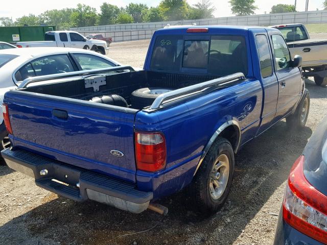 1FTYR44V23PA94092 - 2003 FORD RANGER SUP BLUE photo 4