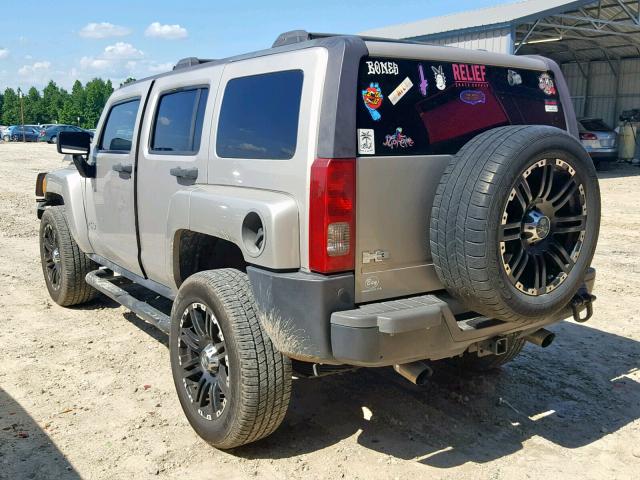 5GTDN136468102008 - 2006 HUMMER H3 SILVER photo 3