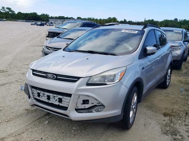 1FMCU0HXXDUB36651 - 2013 FORD ESCAPE SEL SILVER photo 2