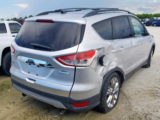 1FMCU0HXXDUB36651 - 2013 FORD ESCAPE SEL SILVER photo 4