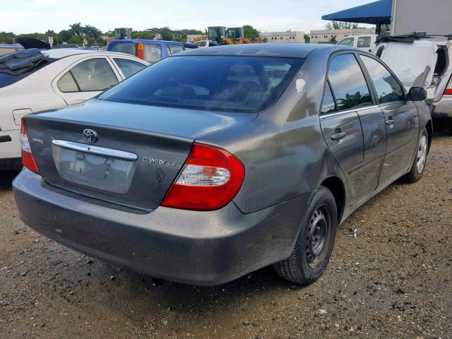 4T1BE32K84U818841 - 2004 TOYOTA CAMRY LE CHARCOAL photo 4