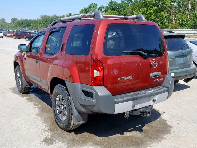 5N1AN0NW9FN659964 - 2015 NISSAN XTERRA X RED photo 3