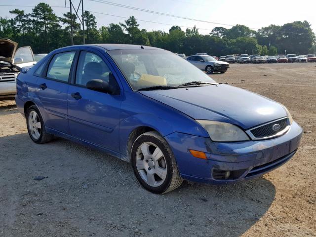 1FAHP34N45W121615 - 2005 FORD FOCUS ZX4 BLUE photo 1