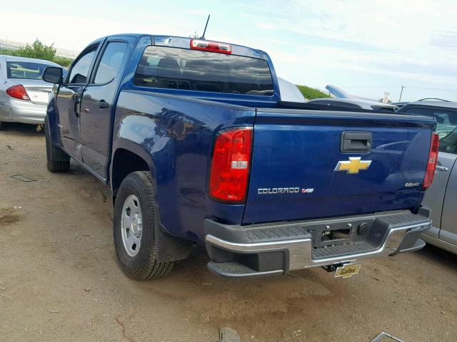 1GCGSBENXK1275669 - 2019 CHEVROLET COLORADO BLUE photo 3