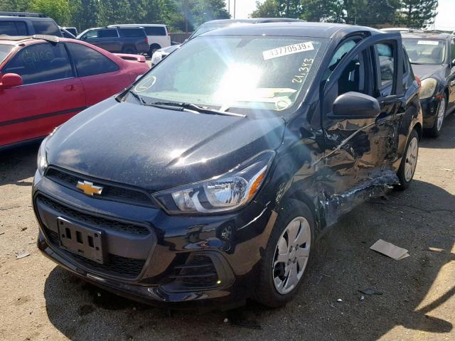 KL8CB6SA5HC768625 - 2017 CHEVROLET SPARK LS BLACK photo 2