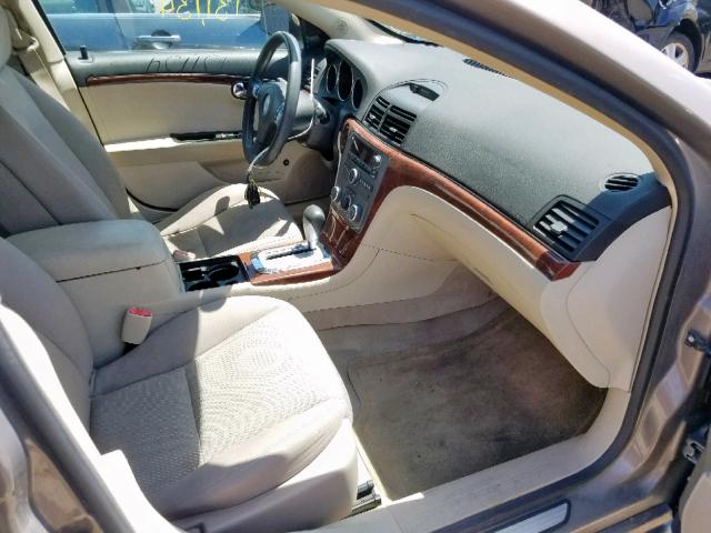 1G8ZS57N88F138257 - 2008 SATURN AURA XE BEIGE photo 5