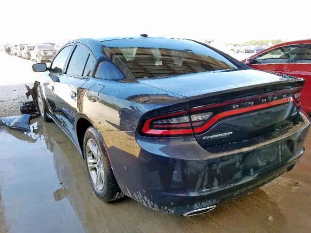 2C3CDXBG4JH129378 - 2018 DODGE CHARGER SX BLACK photo 3