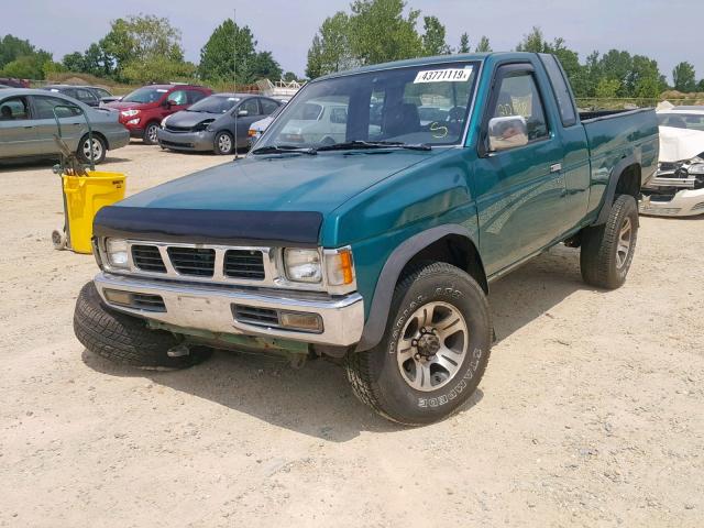 1N6SD16Y1VC383580 - 1997 NISSAN TRUCK KING GREEN photo 2