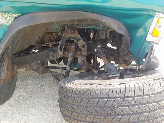 1N6SD16Y1VC383580 - 1997 NISSAN TRUCK KING GREEN photo 9