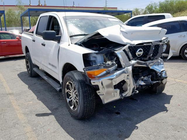 1N6AA0EC5CN318236 - 2012 NISSAN TITAN S WHITE photo 1