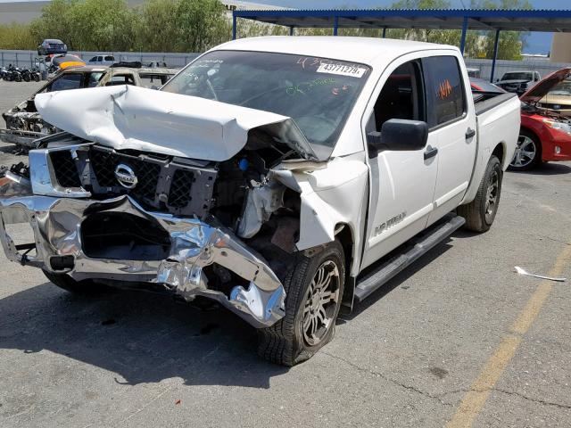 1N6AA0EC5CN318236 - 2012 NISSAN TITAN S WHITE photo 2