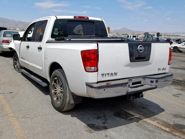 1N6AA0EC5CN318236 - 2012 NISSAN TITAN S WHITE photo 3