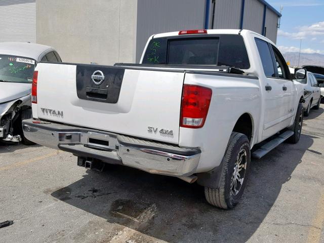 1N6AA0EC5CN318236 - 2012 NISSAN TITAN S WHITE photo 4