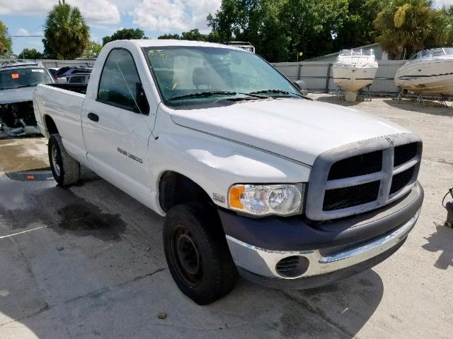 3D7KS26D45G813777 - 2005 DODGE RAM 2500 S WHITE photo 1