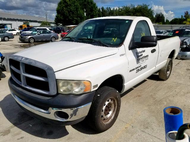 3D7KS26D45G813777 - 2005 DODGE RAM 2500 S Սպիտակ լուսանկար 2