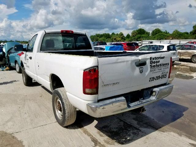 3D7KS26D45G813777 - 2005 DODGE RAM 2500 S Սպիտակ լուսանկար 3