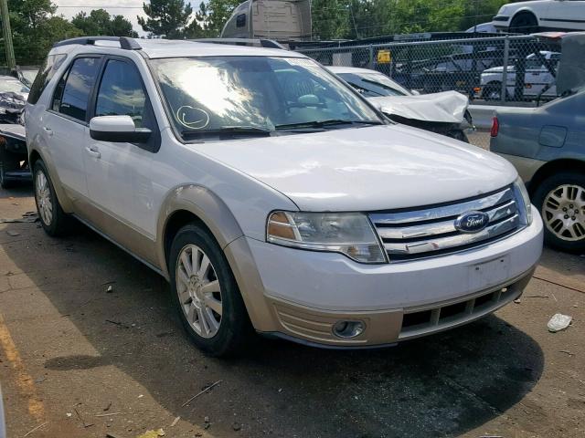 1FMDK08W98GA27376 - 2008 FORD TAURUS X E WHITE photo 1