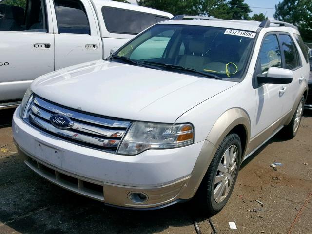 1FMDK08W98GA27376 - 2008 FORD TAURUS X E WHITE photo 2