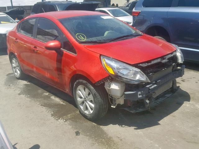 KNADN4A38H6071441 - 2017 KIA RIO EX RED photo 1