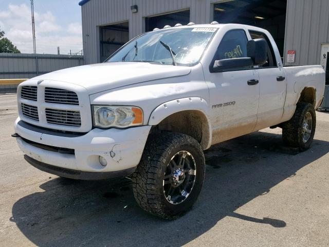 3D7KU28C43G838738 - 2003 DODGE RAM 2500 S Սպիտակ լուսանկար 2