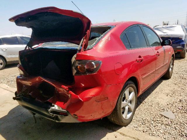 JM1BK123X61493964 - 2006 MAZDA 3 S RED photo 4