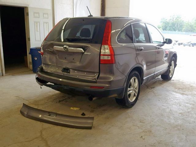 5J6RE4H78AL071359 - 2010 HONDA CR-V EXL GRAY photo 4