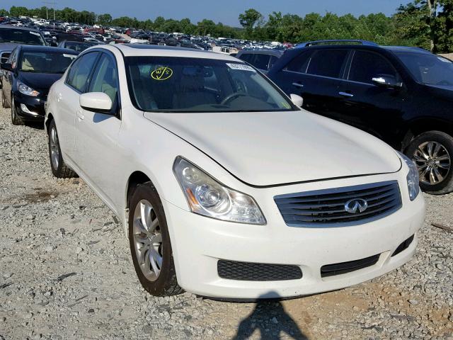 JNKCV61F59M050613 - 2009 INFINITI G37 WHITE photo 1