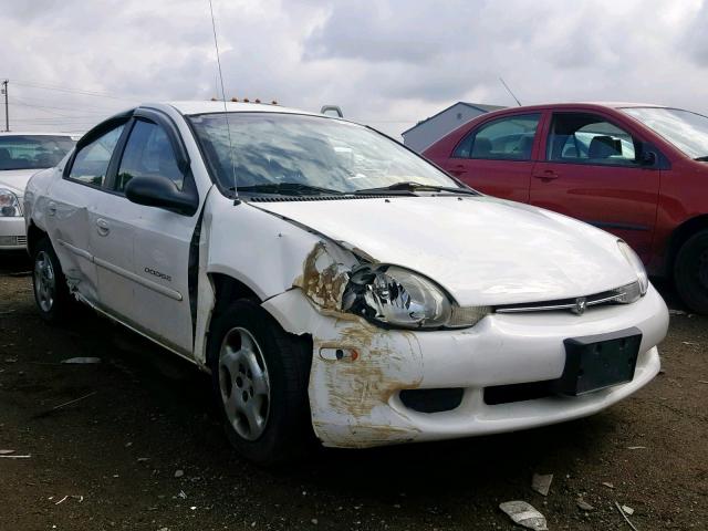 1B3ES46C21D233379 - 2001 DODGE NEON SE WHITE photo 1