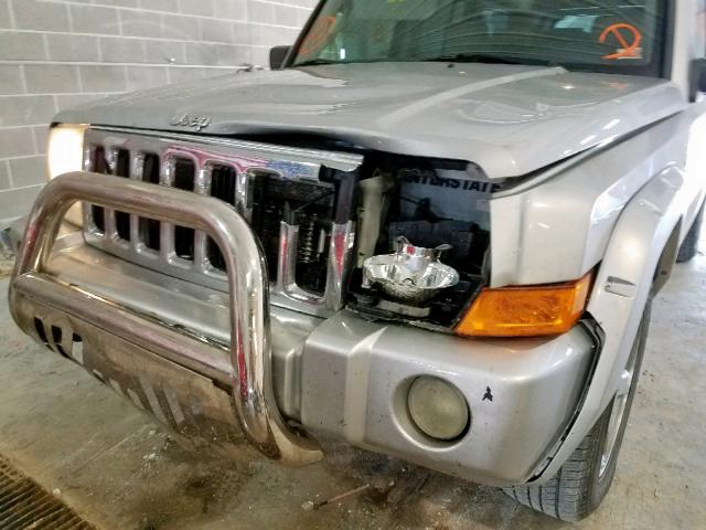 1J8HG58216C363800 - 2006 JEEP COMMANDER ვერცხლისფერი ფოტო 9