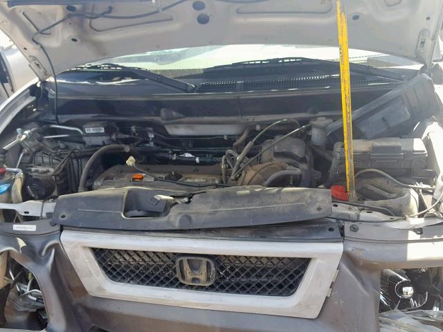 5J6YH28554L005197 - 2004 HONDA ELEMENT EX SILVER photo 7