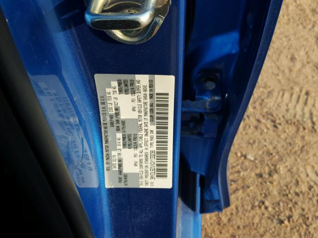 3MYDLBZVXGY133238 - 2016 TOYOTA SCION IA BLUE photo 10