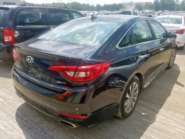 5NPE34AFXGH373017 - 2016 HYUNDAI SONATA SPO BLACK photo 4