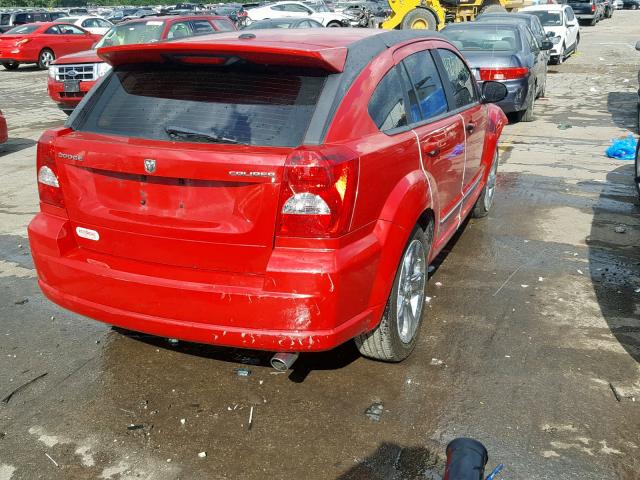 1B3CB8HB0BD172070 - 2011 DODGE CALIBER RU RED photo 4