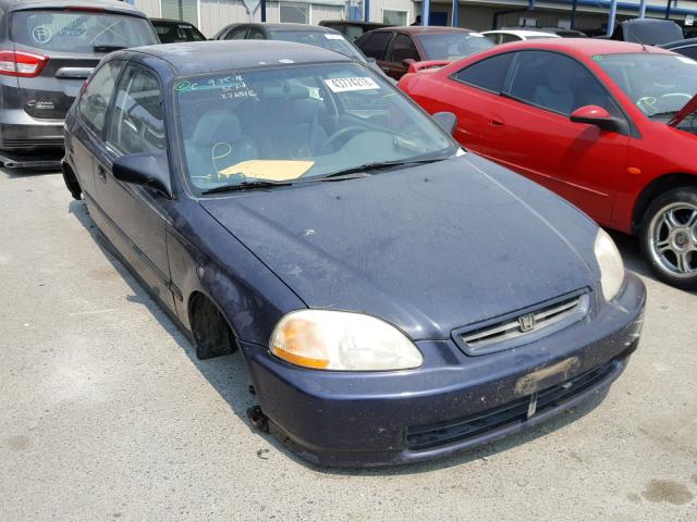 2HGEJ6343VH116074 - 1997 HONDA CIVIC DX BLUE photo 1