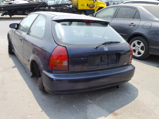 2HGEJ6343VH116074 - 1997 HONDA CIVIC DX BLUE photo 3