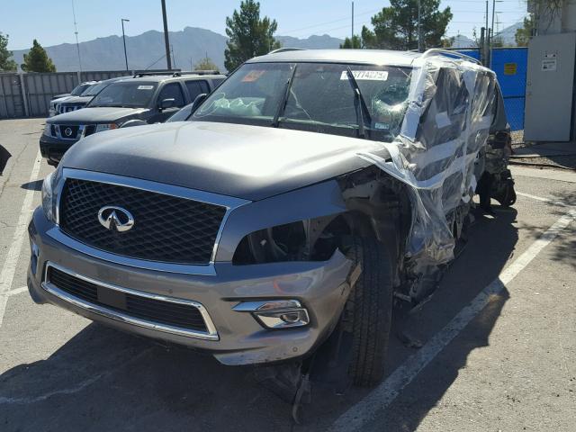 JN8AZ2NE4H9152868 - 2017 INFINITI QX80 BASE GRAY photo 2