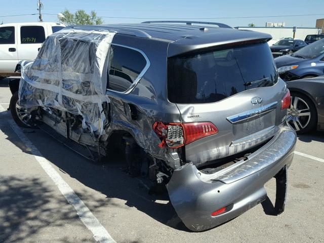 JN8AZ2NE4H9152868 - 2017 INFINITI QX80 BASE GRAY photo 3