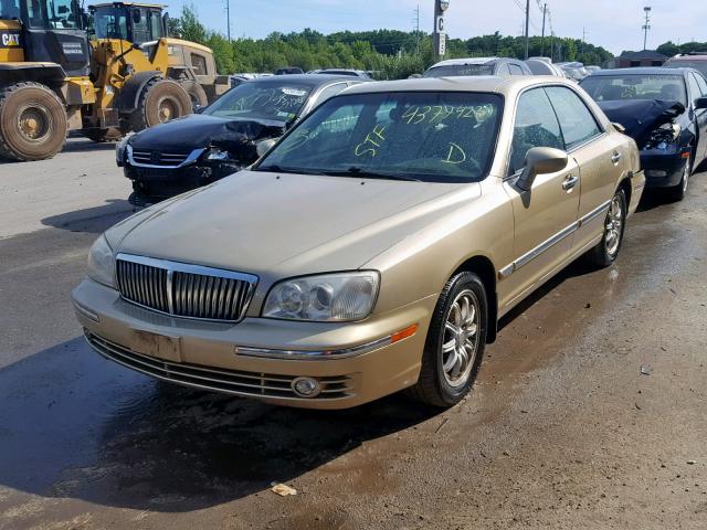 KMHFU45E14A289945 - 2004 HYUNDAI XG 350 GOLD photo 2