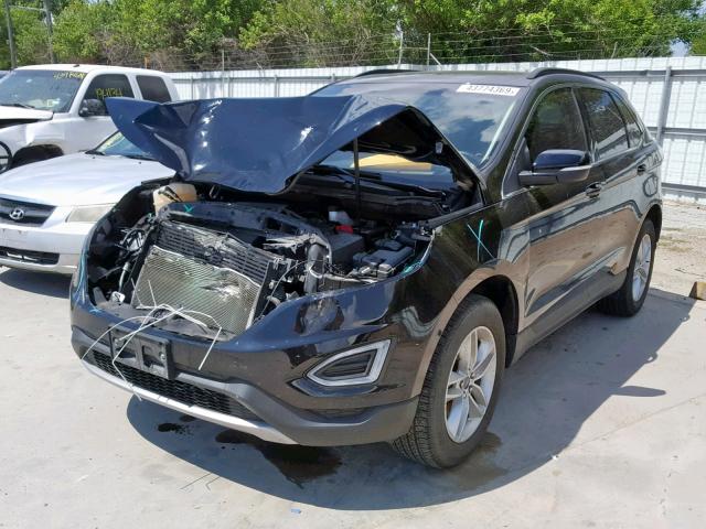 2FMPK3J8XHBC63360 - 2017 FORD EDGE SEL BLACK photo 2