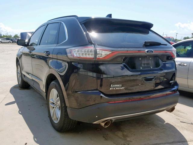 2FMPK3J8XHBC63360 - 2017 FORD EDGE SEL BLACK photo 3