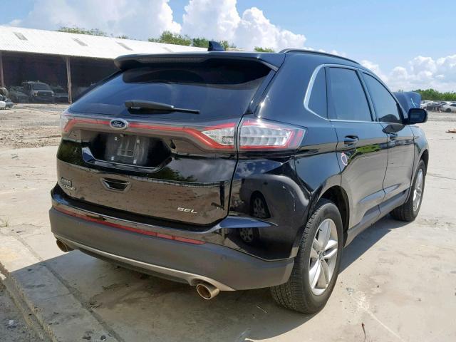 2FMPK3J8XHBC63360 - 2017 FORD EDGE SEL BLACK photo 4